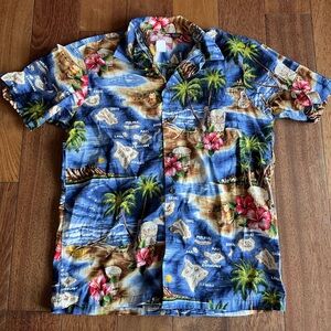 RJC Hawaiian Print Shirt - M